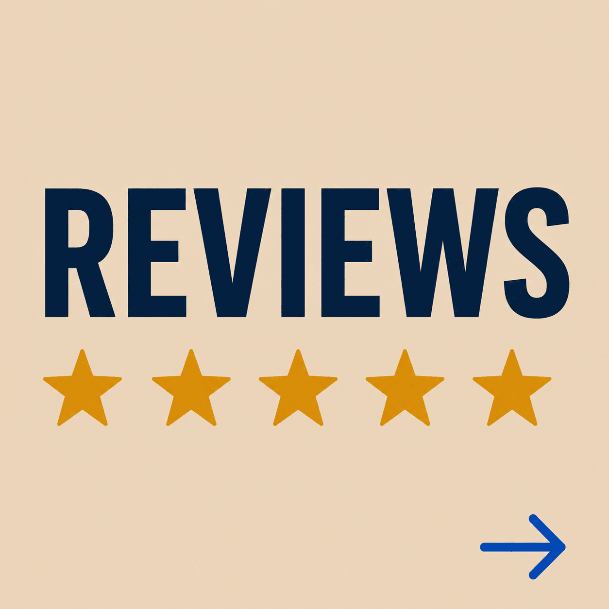 Reviews — five star rated by our customers.